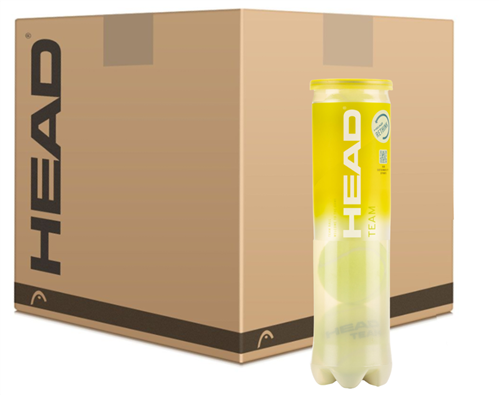 Head Team tennis balls, 6-dozen carton
