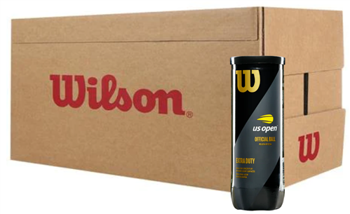 Wilson US Open Extra Duty tennis balls, 6-dozen carton